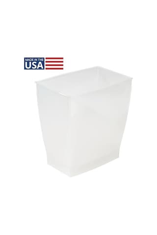 İdesign 64720eu Spa Rechteckiger Mülleimer, 11 Liter, Mattiert