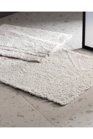 Madame Coco Farges 2'li Pamuklu Banyo Paspası - Taş 8684427185193 Taş