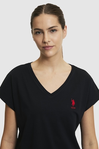 U.s. Polo Assn. Kadın Siyah Tişört Basic 50323541-vr046