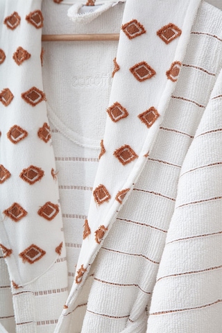 Ecocotton İmre Terra-siyah "m-l" %100 Organik Pamuk Müslin Jakarlı Aile Bornoz Seti Siyah