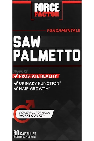 Force Factor Fundamentals Saw Palmetto 610 Mg 60 Capsules