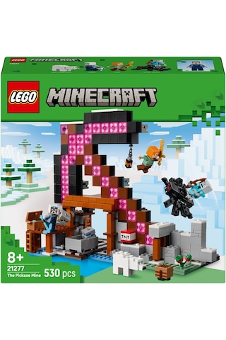 LEGO® Minecraft® Kazma Madeni 21277 - 8 Yaş ve Üzeri Çocuklar için Video Oyunu Temalı, Dekoratif Yaratıcı Oyuncak Yapım Seti (530 Parça)