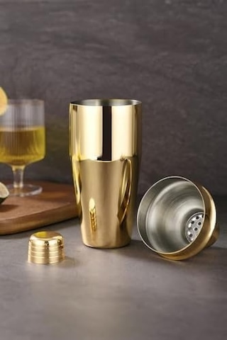 Komple Çelik Gold 700 Ml Shaker Kokteyl Hazırlama Kabı Bardağı Cin343sr Açık 28056749