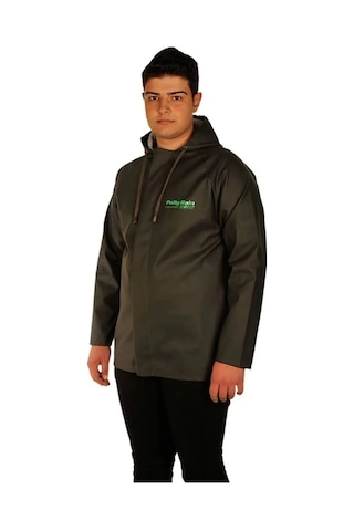 Polly Boot Pvc Ceket Yağmurluk Haki Haki