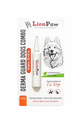 2'li Set Köpek 20-40 Kg Bitkisel İç Dış Parazit Ense Bitkisel Damla Seti - 5 Damla 5 Tablet