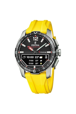 Festına F23000/a Connected D Yellow Erkek Kol Saati Siyah