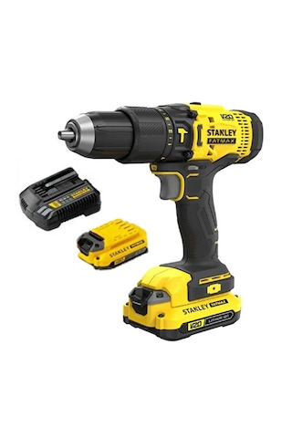 Stanley SCD718 D2KA-TR Çift Akülü Darbeli Vidalama + 100 Adet Aksesuar Seti + Sırt Çantası + Gözlük + Yapıştırıcı