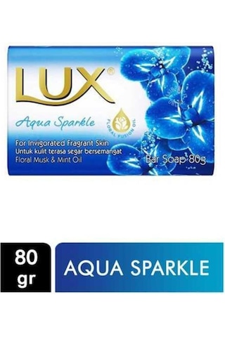 Lux Aqua Sparkle Banyo Sabunu 5 x 80 G + Difaş Saç Fırçası + Tarak