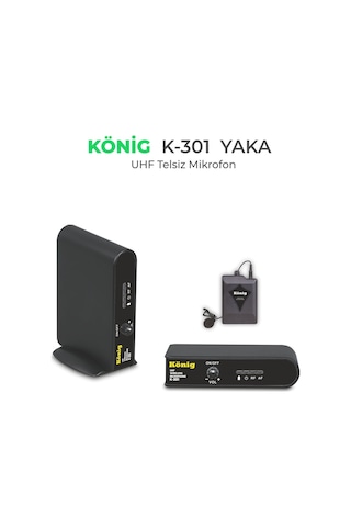 König K 301 Bir Yaka Uhf Mikrofon