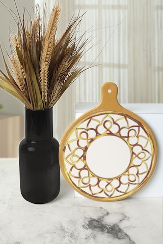Keramika Worn Gold Peynir Sunum Tabağı 26 Cm 22968 Çok Renkli