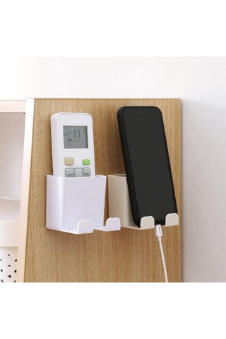 Yapışkan Duvara Organizatör Saklama Kutusu Uzaktan Beyaz Diğer