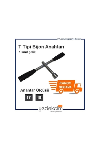 T Bijon Anahtarı - 17-19 Mm - 1.Kalite Çelik
