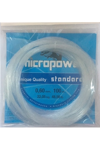 Mıcropower Standard 100mt Byz Poşet Misina 0,60mm Mıcropower Standard 100mt Byz Poşet Misina 0,60mm