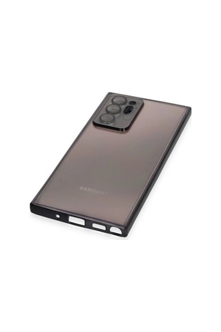 Cosmotex Newface Samsung Galaxy Note 20 Ultra Kılıf Razer Lensli Silikon - Siyah Sıyah