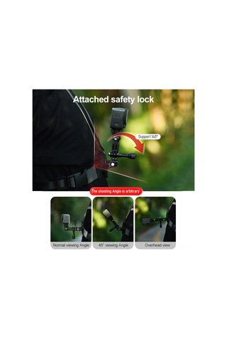 Monyee Startrc Manyetik Göğüs Kayışı - Gopro Ve Aksiyon Kameraları İçin Hızlı Çıkarılabilir Montaj Siyah