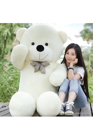 Kuki Oyuncak 150 CM Büyük Beyaz Peluş Ayı