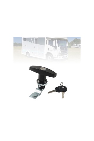 Homyl T Saplı Kilit Anahtarlı Alet Kutusu Araba Karavan Siyah