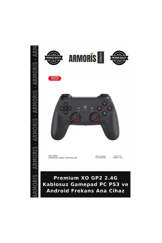 Premium Xo Gp2 2.4g Kablosuz Gamepad Pc Ps3 Ve Android Frekans Ana Cihaz