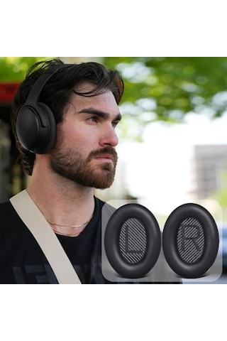 Bose İle Uyumlu Quietcomfort 35 Qc35 & Quiet Comfort 35 Iı Qc35 İi İçin Suni Deri Kulaklık Pedi Hafızalı Yüksek Kaliteli Materyal Kulaklık Süngeri