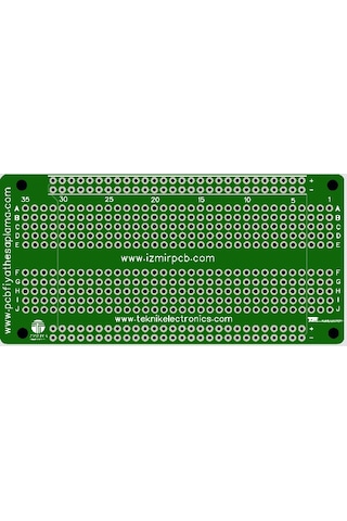 Delikli Plaket Çift Katman Delikli Pertinaks Prototip Pcb