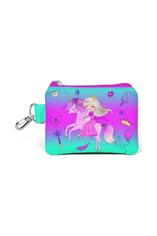 Coral High Mor Pembe Unicorn Ve Prenses Bozuk Para Çantası - Kız Çocuk