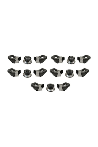 Siyah Kromajlı Tencere Yan Kulpları Ve Kapak Kulp Seti - 5 Set