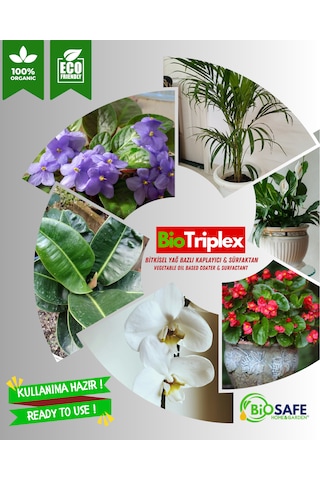 BioTriplex 500 ml – Ev ve Süs Bitkilerinde Görülen Kırmızı Örümcek, Trips ve Akarlara Yönelik Doğal Bakım Ürünü