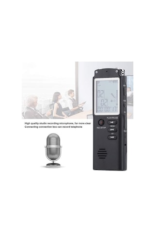 Createtech 16 Gb/32 Gb Dijital Ses Kaydedici Usb Şarj Özellikli Taşınabilir Kayıt Cihazı