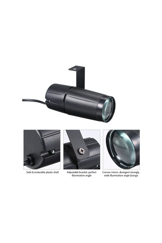 Neevoyu 10w Led Işık Kaynağı Mini Spot Işığı, Yeşil Renk, Ac90-240v Giriş, Ev Ve Sahne Dekorasyonu Için, Avrupa Tipi Şarj, Plastik Ve Metal Malzeme Yeşil