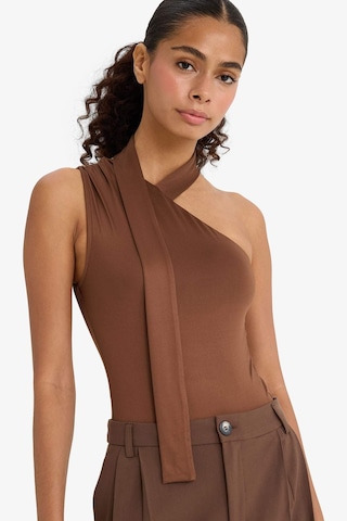 Defacto Tek Omuzlu Bağlama Detaylı Çıtçıtlı Body F9569ax25hsbn316 Kahve