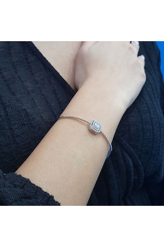 Lova 0,72 Karat Baget Pırlanta Sırataş Bileklik - 4020003