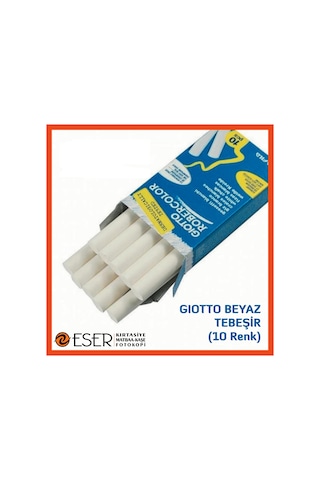 Giotto Tebeşir Beyaz Renk 10'lu Paket