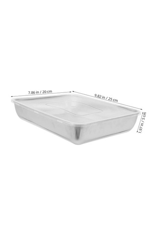 Hubrendy Emin Çok Amaçlı Paslanmaz Çelik Fırın Ve Saklama Kabı 25x20x5 Cm 412134