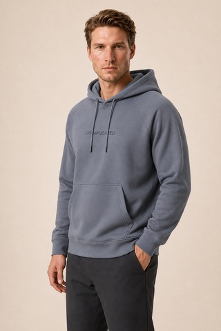 Redline Kitell Yeni Sezon Erkek Regular Fit Pamuklu Kapüşonlu Sweatshirt Antrasit