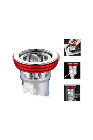 Wc Banyo Yer Sifonu Gider Koku Akış Önleyici Antikoku Çekvalf Tap