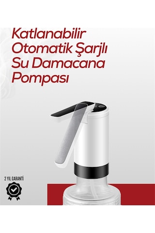 Uzun Şarj Süreli Su Pompası Tek Tuşla Başlat/durdur Cam Damacana Uyumlu Enerji Tasarruflu 4w Güç
