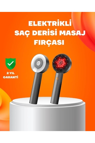 Kırmızı Işık Terapi Saç Derisi Masaj Tarağı 3 Modlu Yağ Hazneli Standart