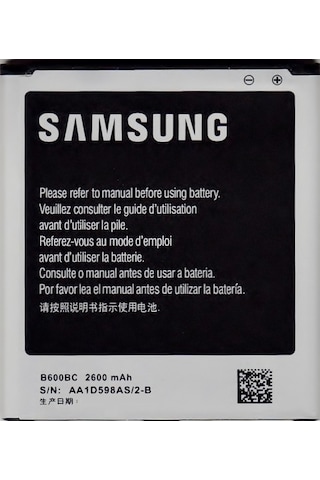 Samsung Uyumlu Galaxy S4 Batarya Pil 2600Mah