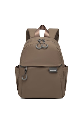 Smart Bags Kahverengi Günlük Mini Boy Hafif Kadın Sırt Çantası