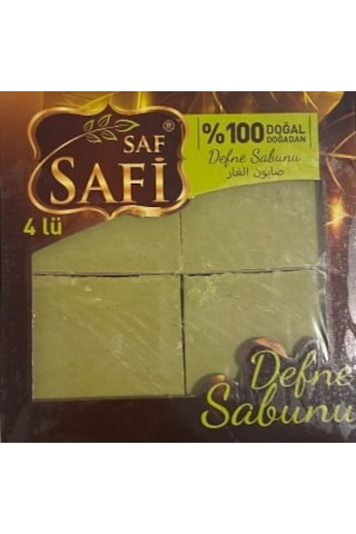Saf Doğal Defne Sabunu 4'lü 600 gr
