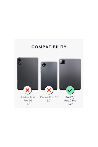 Mi Pad 7/7 Pro-Mi Pad 8/8 Pro 11.2 İnç Şeffaf Silikon Kılıf + Nano Cam Ekran Koruyucu