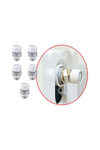 Caleffi Radyatör Hava Purjörü Otomatik 1/2" 5'Li Set