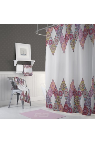 Zethome Jackline Banyo Duş Perdesi 10149 Tek Kanat 1X180X200 Çok Renkli