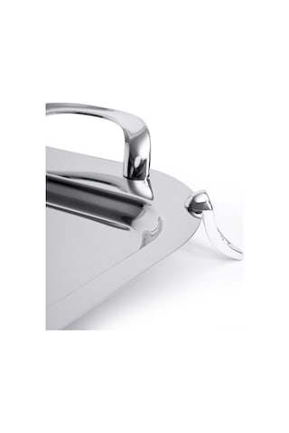 Maxx Doria Aqua Ayaklı Çelik Tepsi Platin Pa6013 Metal