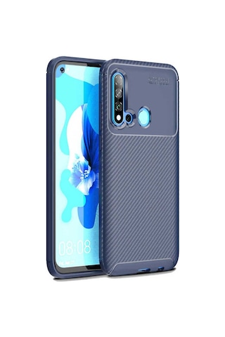 Huawei P20 Lite 2019 Kılıf Zore Negro Silikon Kapak Lacivert