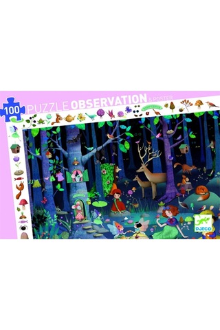 Djeco Klasik Puzzle 100 Parça/enchanted Forest