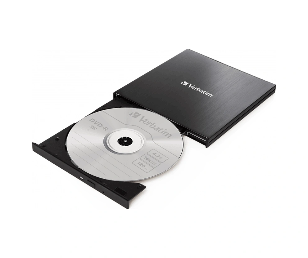 VERBATIM Harici External Slimline CD/DVD Yazıcı Siyah
