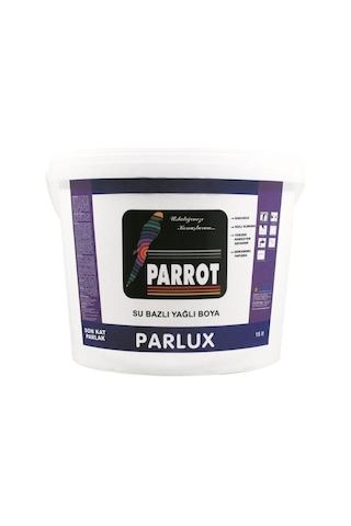 Parrot Parlux Su Bazlı Yağlı Boya 0,75 Litre Siyah