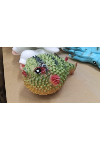 Plastik Oyuncak Büyük Boy Balık Balon Balığı Pufferfish 15 Cm
