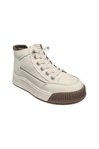 Guja 25k334 Kalın Taban Bilek Boy Kadın Sneakers Bot Kahverengi